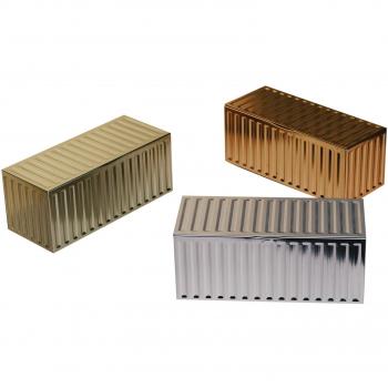 DOIY Custom contenedor Cajas Metal Serie, Multicolour, Pack de 3