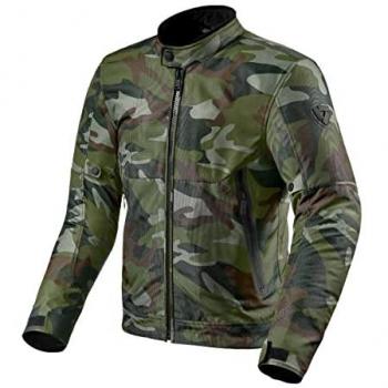 Revit Chaqueta Shade H2O Gris - Chaqueta textil para motocicleta, impermeable, multicolor, con protección en hombros y codos, ventilación ajustable, reflectante para mayor visibilidad