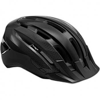 Casco Met Downtown MIPS negro brillante (tamaño S/M, 52-58 cm)