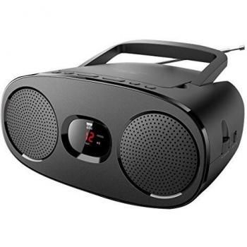 New-One RD306 Portable Analog Radio CD Player - Black