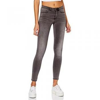 Only Royal Life Classic Fit Skinny Jeans for Women - Gray Denim