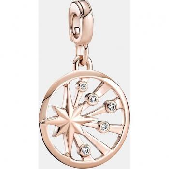 Pandora ME Rays of Life Medallion in 14k Rose Gold with Cubic Zirconia