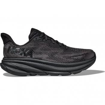 Hoka Clifton 9 - Men's Road Running Shoes - Black - Size: 7.5