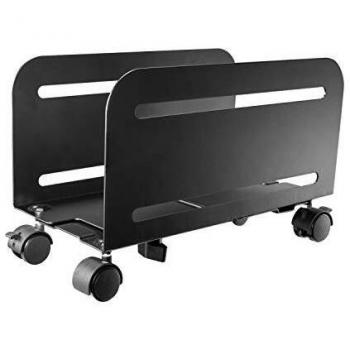 Ewent Soporte Universal Ajustable para CPU de Metal, Color Negro, EW1291