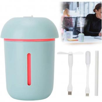 Mini Humidificador Portátil 3 en 1 con Luz en Forma de Seta Q-a241
