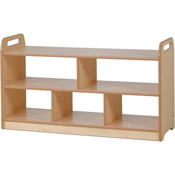 Early Years Wooden Extra Wide Open Storage Unit