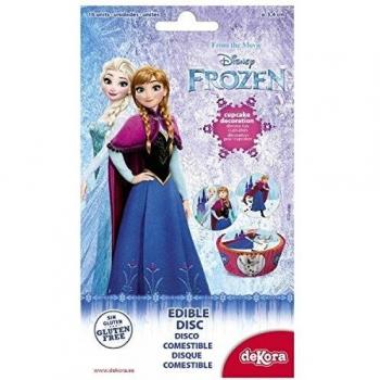 Frozen - Elsa y Ana - Mini Discos Comestibles - Adornos y Decoraciones para Cupcakes, Muffins o Galletas