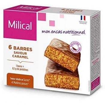 Barra Hyperproteica Milical Sabor Caramelo x6 Unidades