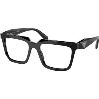 Prada PR A19V 16K1O1 Women's Eyeglasses Black Size 54 - Blue Light Block Available