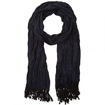 Antony Morato Sciarpa Jacquard con Frange Bufanda, Azul