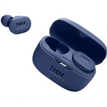 JBL TUNE 130NC TWS Auriculares inalámbricos In Ear True Wireless Bluetooth IPX4 con micrófono incorporado para música, deportes y llamadas, hasta 40h de batería, estuche de carga, azul