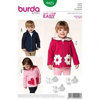 Burda Patrón 9425 Kids Chaqueta