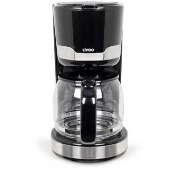 Cafetera eléctrica con filtro 12-14 tazas 1000w negra - Livoo DOD201N