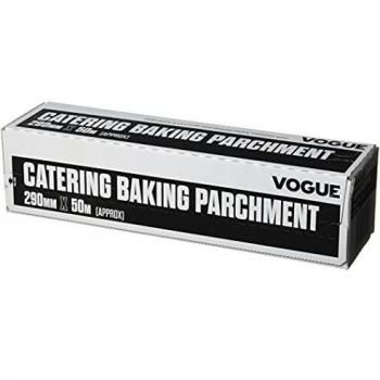 Vogue CF349, revestimiento de silicona para hornear papel de pergamino, 290 mm de ancho x 50 m de longitud