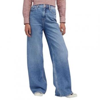 Lee Women's Wide Leg Stella Jeans, A-Line Fit, Blue, Size 31/L33