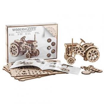 Tractor de Madera Mecánico 3D - Wooden City WR318
