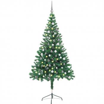 vidaXL Artificial Pre-lit Christmas Tree with Ball Set 150cm 380 Branches