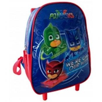 Mochila con ruedas para guardería PJMASKS 24 x 11 x 30 cm