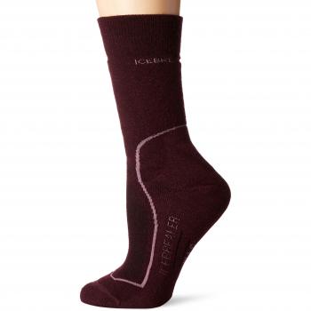 Icebreaker - Calcetines de Senderismo para Mujer, Mujer, IBND15, Velvet/Opal, Medium