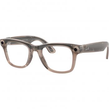 Ray-Ban Meta RW4008 Wayfarer Unisex Sunglasses 6705P5 Square Gray