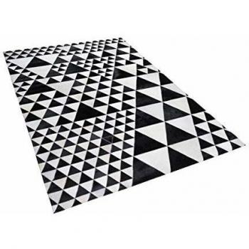 Alfombra de lana y poliéster gris claro 160 x 230 cm tejida a mano Kapakli