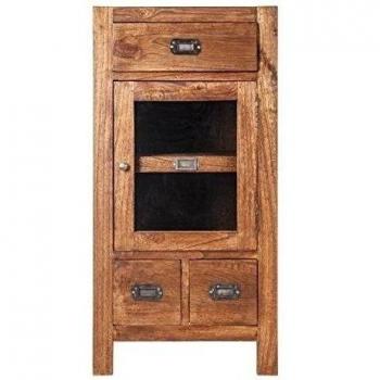 Vical Home 20299 - Mueble alto con 1 puerta y 3 cajones, color marrón