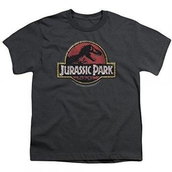 Jurassic Park - Camiseta - Manga corta - Niñas Negro gris oscuro X-Large