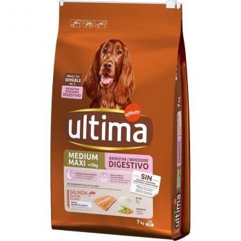 Ultima Dog Food Adult Medium/Maxi Sensitive Salmon 7 kg (6 kg + 1 kg Free)