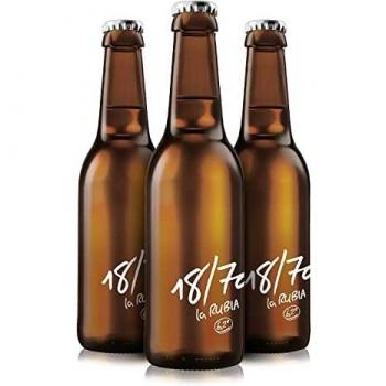 18/70 La Rubia Cerveza Lager Especial Pack Botella, 12 x 33cl
