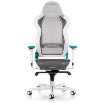 Silla Gaming DXRacer Serie Air R1S con Asiento de Malla, Cojín Cervical Incluido, Color Azul y Blanco - AIR-R1S-WQ.G-B3