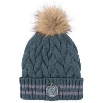 Gorro Infantil Tricot Pompon Harry Potter Slytherin Verde Oscuro Talla Única