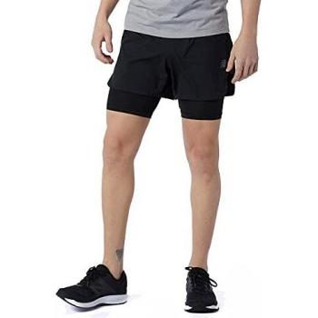 Pantalón Corto New Balance Q Speed Fuel 2 en 1 de 5 Pulgadas MS11279BK