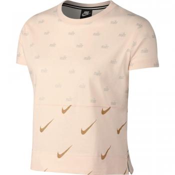 Nike W NSW SS Metallic Camiseta, Mujer, Multicolor