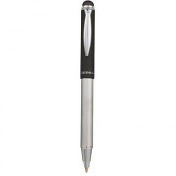 Bolígrafo ZEBRA SL-F1, 0.24 mm, cuerpo telescópico, metalizado rosa, tinta azul