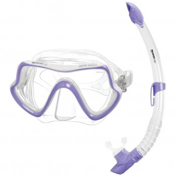 Mares Pure Vision - Set de buceo, color lila/transparente, talla adulto
