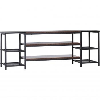 Mueble de TV HOMCOM estilo industrial con almacenamiento abierto