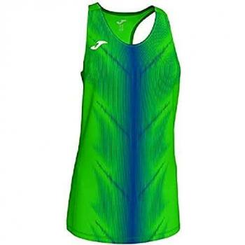 Joma Olimpia Camisetas, Niñas, Verde Fluor-Royal, XS