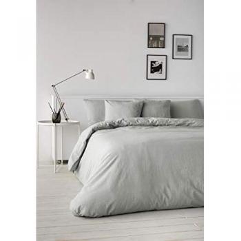 NATURALS Funda nórdica de Lino Gris Cama 135 cm
