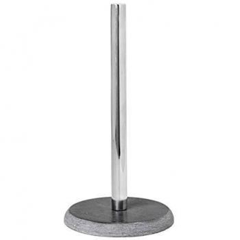 broste Copenhagen - Trulz - Portarrollos de cocina - mármol / metal - Gris/plata -