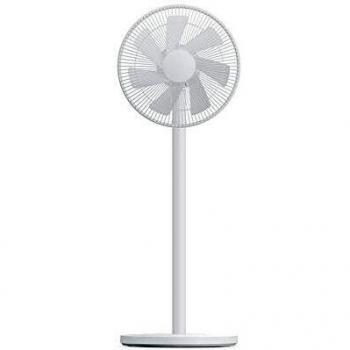 Xiaomi Mi Smart Ventilador de Pie Pro Silent Natural Breeze 24W DC Motor App Control 100 Modos velocidad Base carga POGO 14 pulgadas 7 aspas Oscilación ajustable 140 °, para interior y exterior blanco
