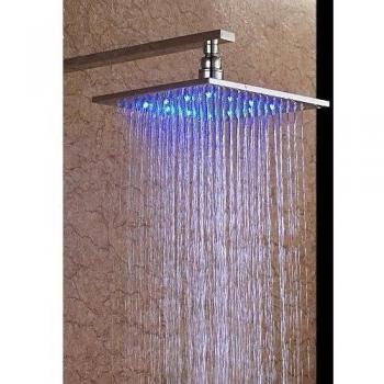 Mari notebookbits-llegada 25,4 cm de la cabeza de ducha con luz LED cambio de Color