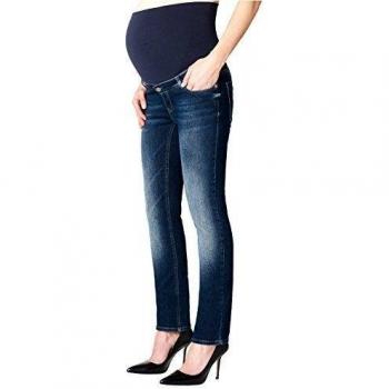 Esprit Maternity Pants Denim OTB Straight Vaqueros premamá, Azul