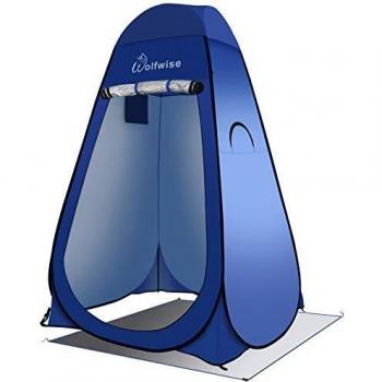 Wolfwise Tienda de Campaña Tent Abrir Cerrar Automáticamente Pop Up Portable Sirve para Camping Playa Bosques Zonas de Aseo Carpas