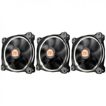 Thermaltake Riing 12 - Ventilador de PC, paquete de 3 piezas