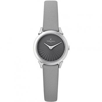 Pierre Cardin Elegant Analog Leather Strap Watch for Women - Silver, Gray, One Size