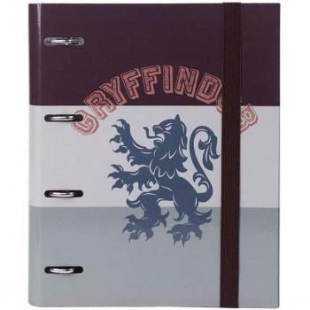 Carpeta de Anillas Harry Potter Gryffindor A4 Polipropileno Rojo Burdeos Junior