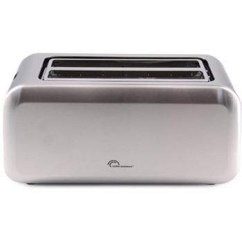 Tostadora Little Balance 8697 - Inox, 1450W, 2 ranuras largas para 4 rebanadas, con función de recogida de migas