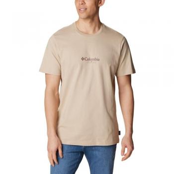 Camiseta Columbia Explorers Canyon para hombre en color marrón/beige
