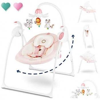 Hamaca para bebé Lionelo Robin Rosa