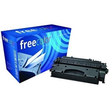 Tóner Freecolor HP 505X-FRC - Compatible, color negro, rendimiento de hasta 6,000 páginas, tecnología láser, fácil instalación